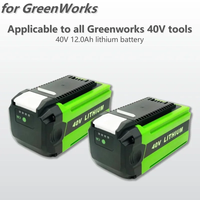 Per Batterie Greenworks 40V 12000Mah Greenworks G-Max Batteria Di Ricambio Agli Ioni Di Litio Per Spazzaneve