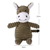 Plush Dog Toys Corduroy for Small Medium Dogs Animal Dog Squeaky Toy Bite Resistant Chew Toy Molar Teeth Cleaning Puppy Toys 3