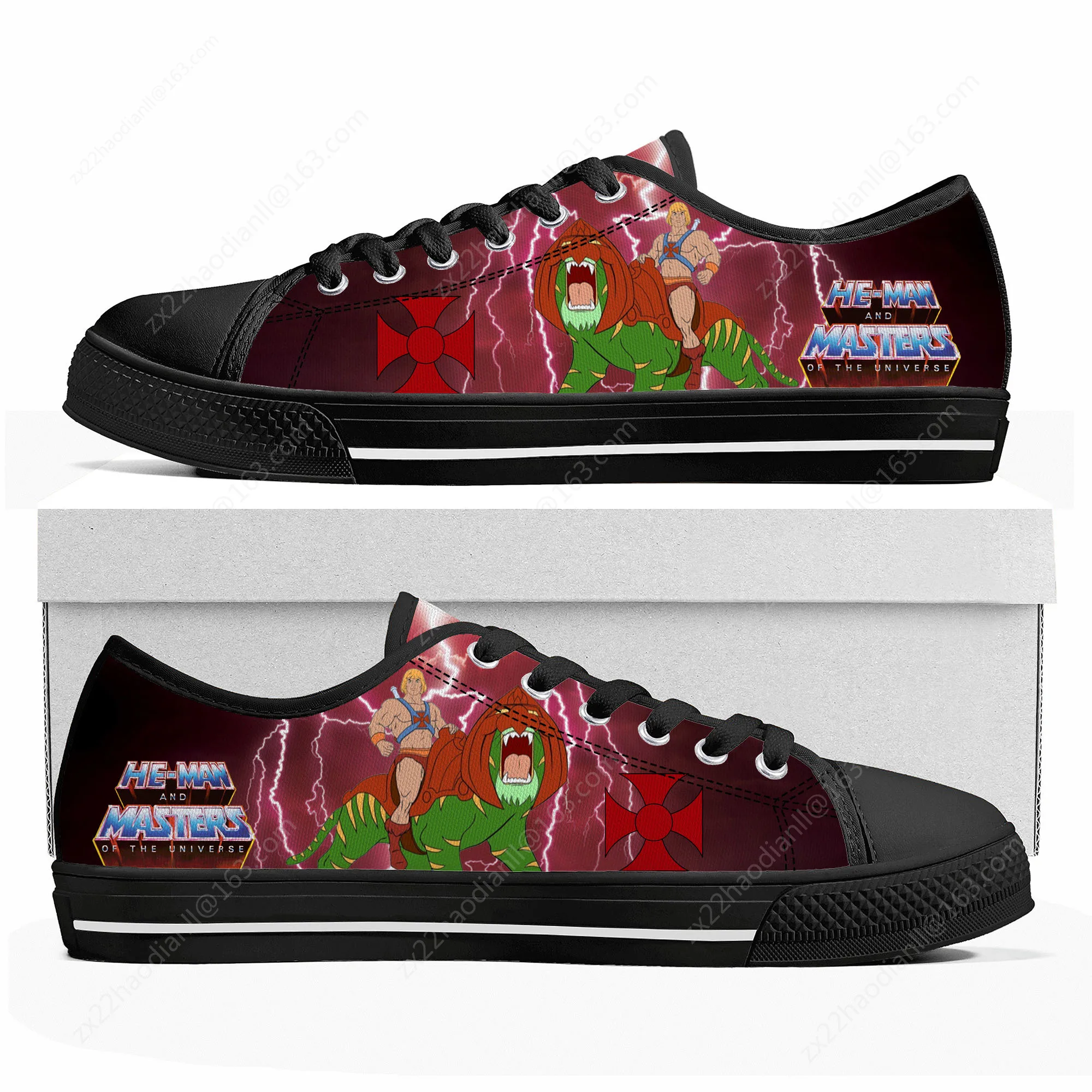 He-Man Masters Of The Universe Low Top High Quality Sneakers Mens Womens Teenager Canvas Sneaker Casual Couple Shoes Custom Shoe