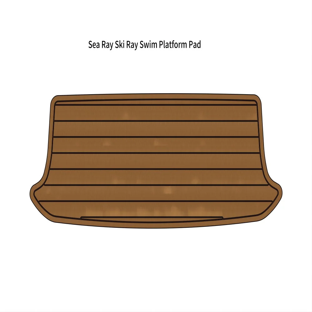 

Sea Ray Ski Ray Swim Platform Step Pad Boat EVA Foam Faux Teak Deck Floor Mat