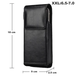Leather Waist Bag with Belt Clip Holster (XXL)