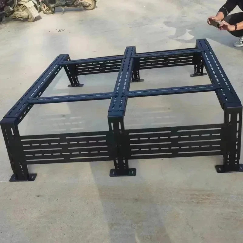 유니버설 조절식 스틸 트럭 베드 랙 (몰리 패널 롤바 포함) 픽업 액세서리