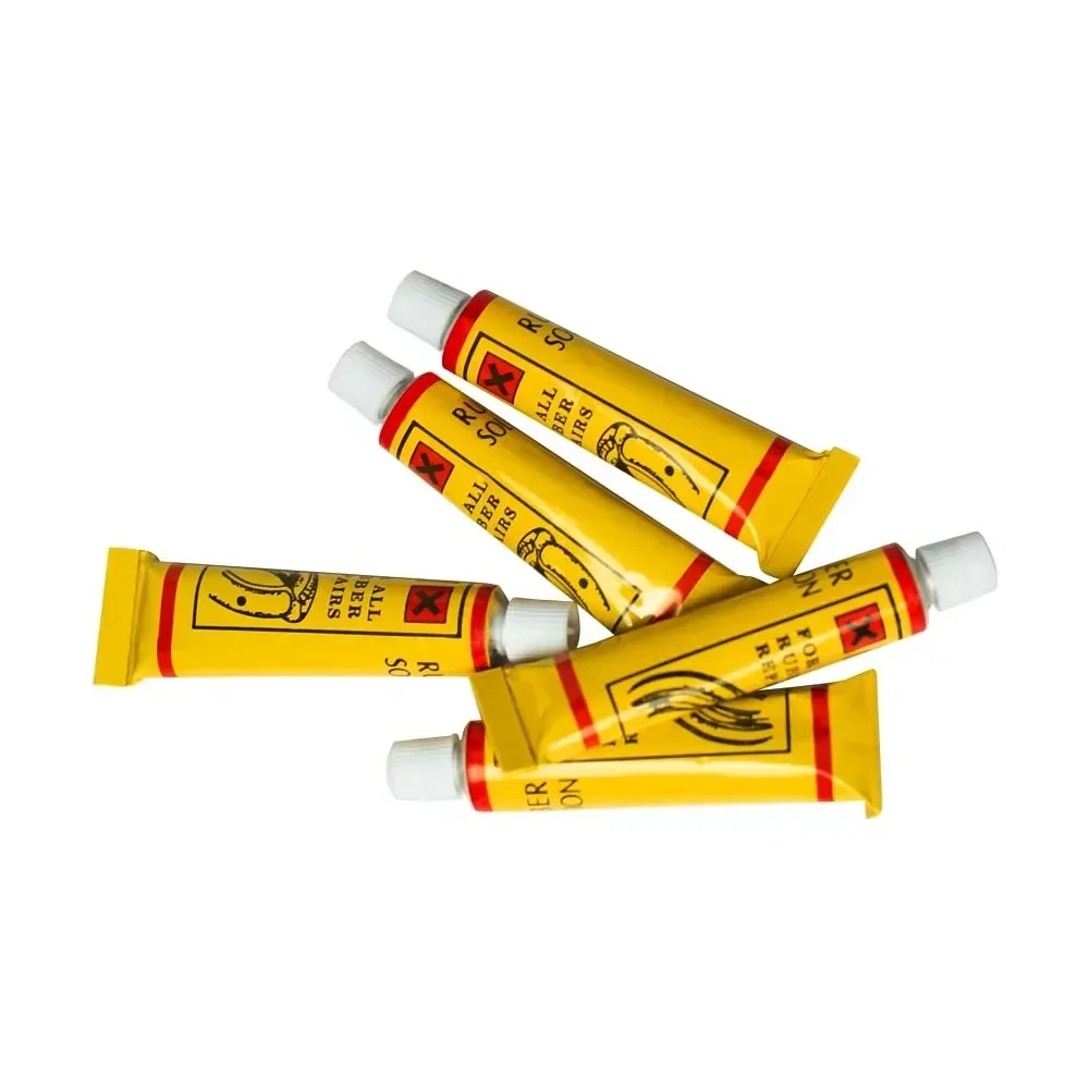 5Pcs/bag Bicycle Repair Glue Bike Tire Repair Tools Bicycle Inner Tube Puncture Cement Rubber Cold Patch Solution tire repair glue