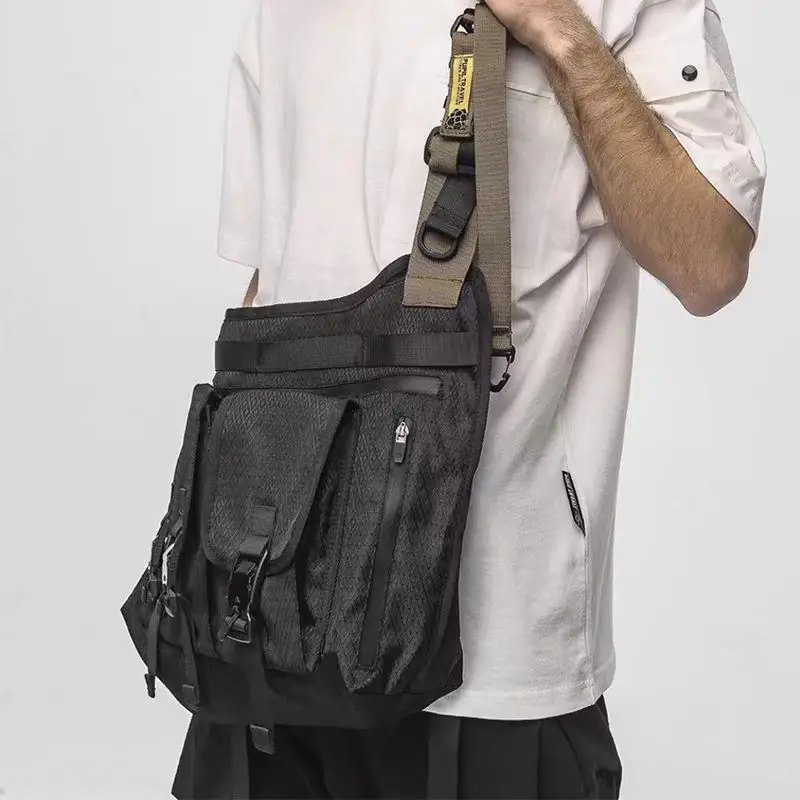 Pupil travel messenger bag magnetic buckles lots of pockets edc