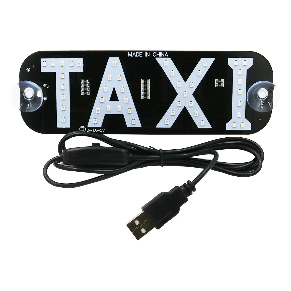 

Знак такси двухцветный, разъем USB