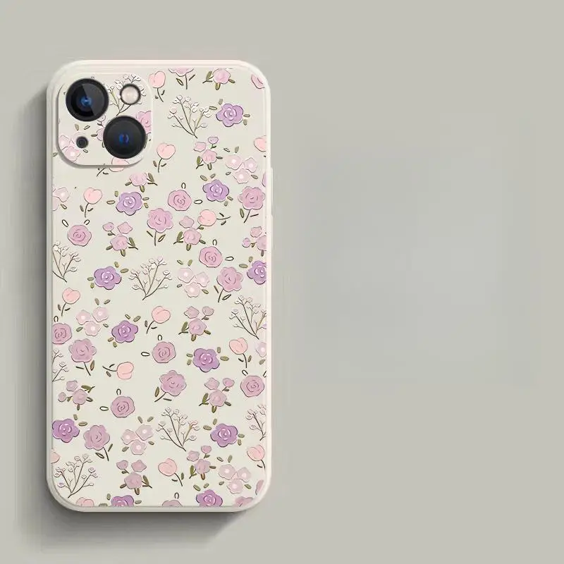 Fresh Small Floral Shockproof Soft Flower Phone Case Cover