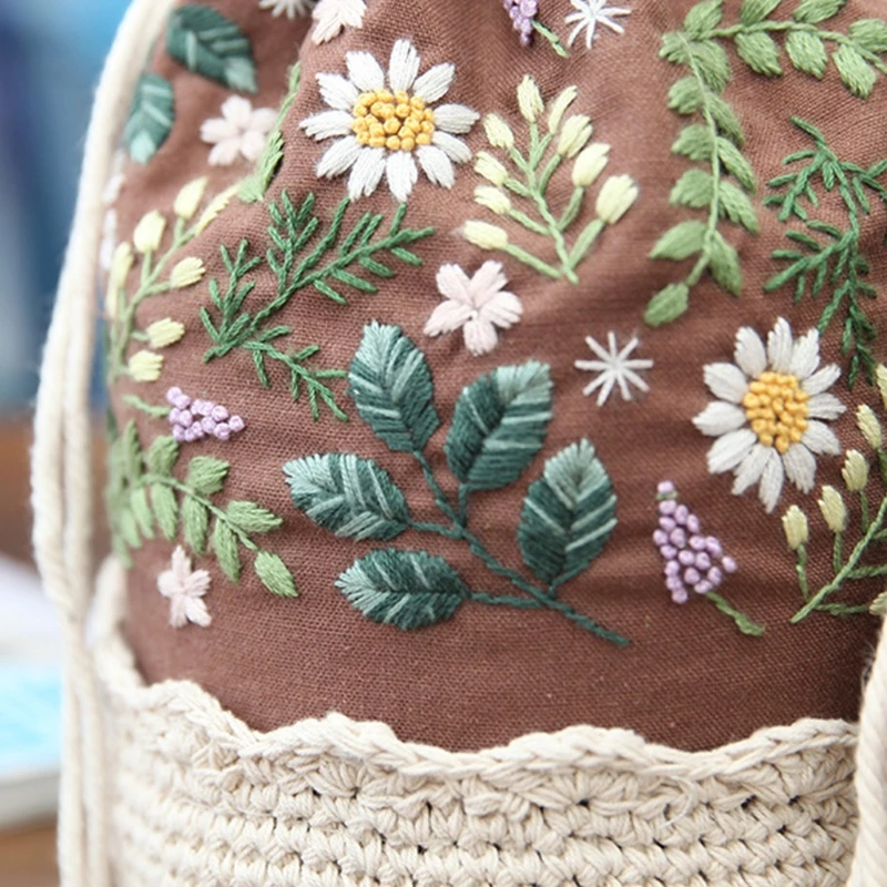 DIY Embroidery Flower Tree Purse Women Bag Needlework Sewing for Cross Stitch Chinese Coin Purses