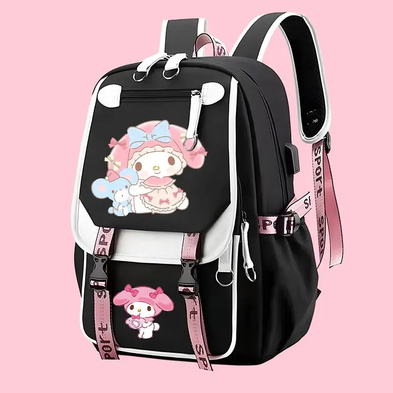 

Sanrio Hello Kitty Backpack Mochilas Aestethic Kuromi Cinnamoroll Babycinnamoroll Student Schoolbag Large Capacity Good-looking