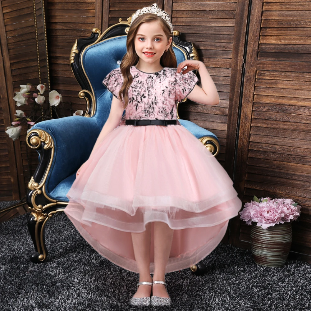 Elegante y generoso vestido de cumpleaños para niñas, precioso vestido de  encaje de mariposa grande de princesa, vestidos para niñas de 10 años| | -  AliExpress