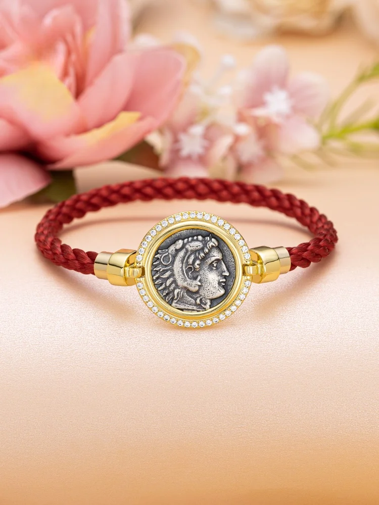 

Hercules coins red rope bracelet