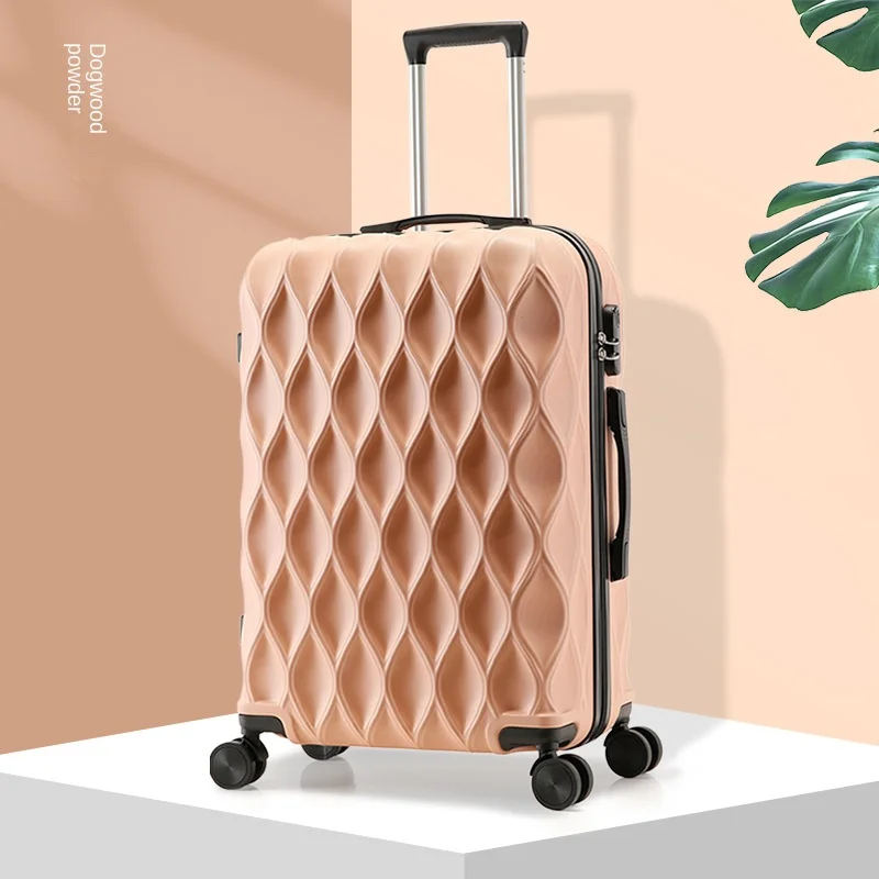 A Must-Have Travel case Bird's Nest Pattern Luggage for Men and Women's Travel Code Box Trolley Box  Universal Wheel Leather Box