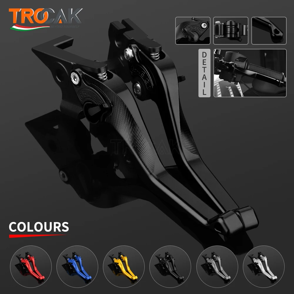 Foldable Adjustable Brake & Clutch Levers For BMW F750GS F850GS F900R F900XR - CNC Aluminum, Blue