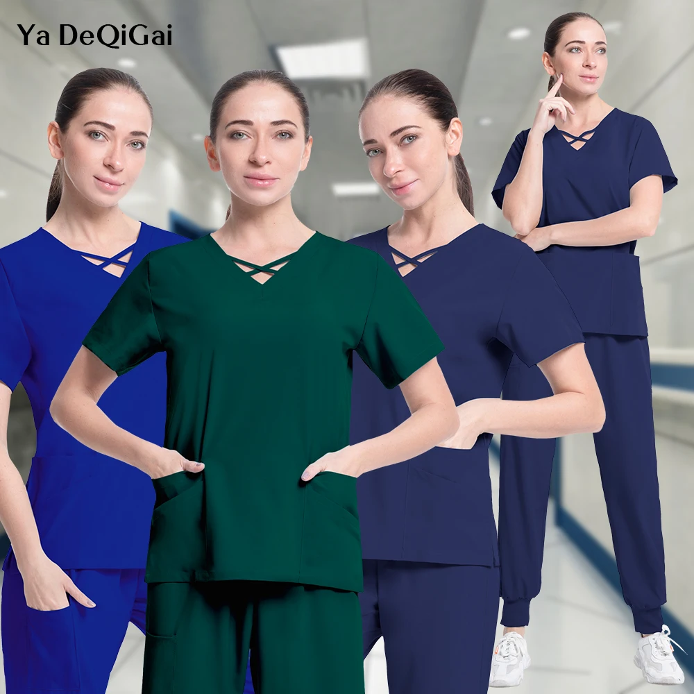 Wholesale Fashion Scrub Suits Hospital Working Medical Uniform Set