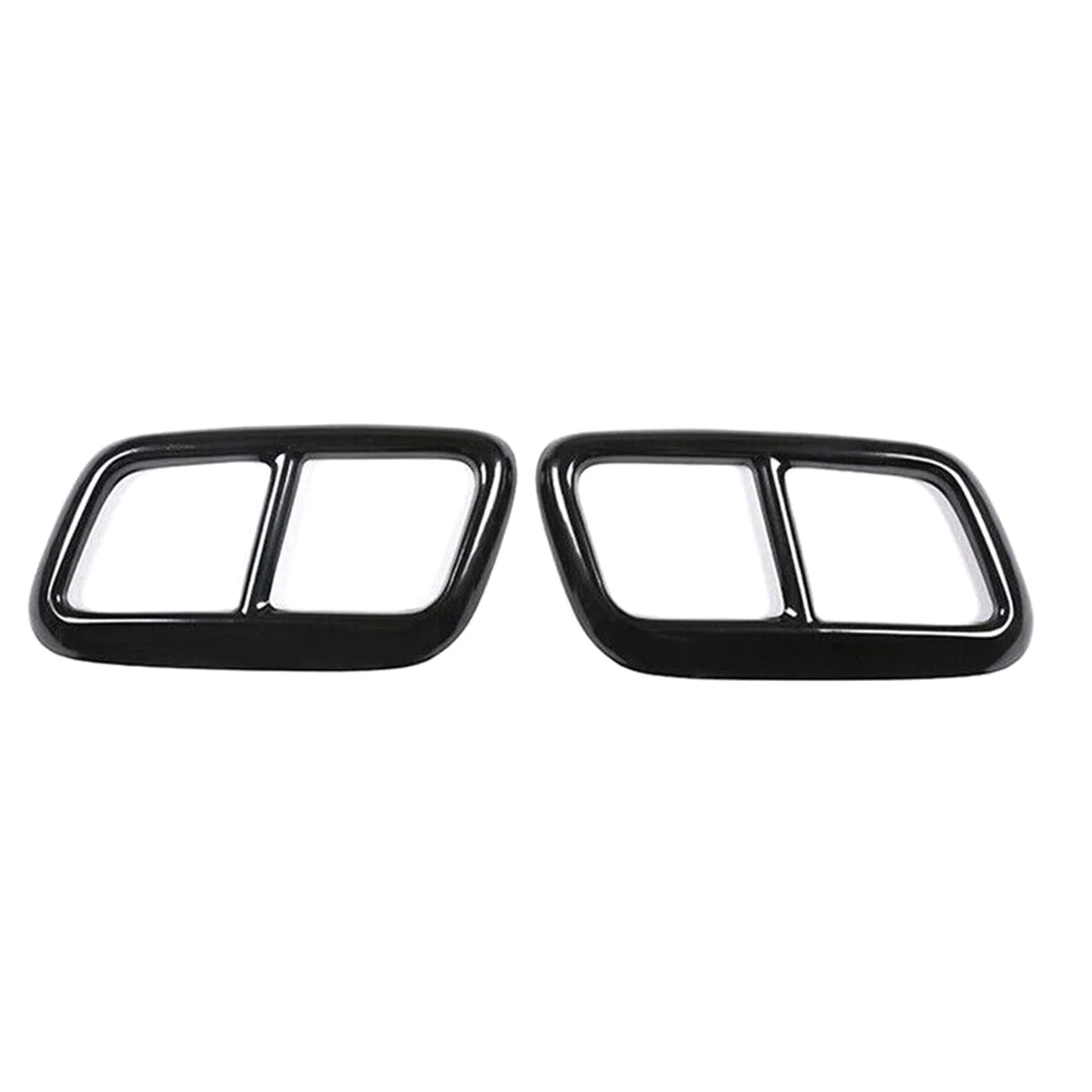 Car Tail Throat Trim for Range Sport-Exhaust Pipe Cover Tail Pipe Cover Trim Gloss Black
