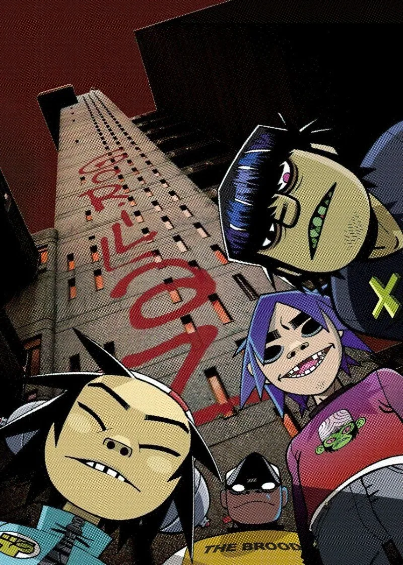 Gorillaz Hip-Hop Band Artistic Canvas Wall Art