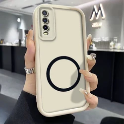 Enhanced Protective Soft Silicone Phone Case with Magnetic Sticker for Vivo Y21G (WH - JTKS - ZP1)
