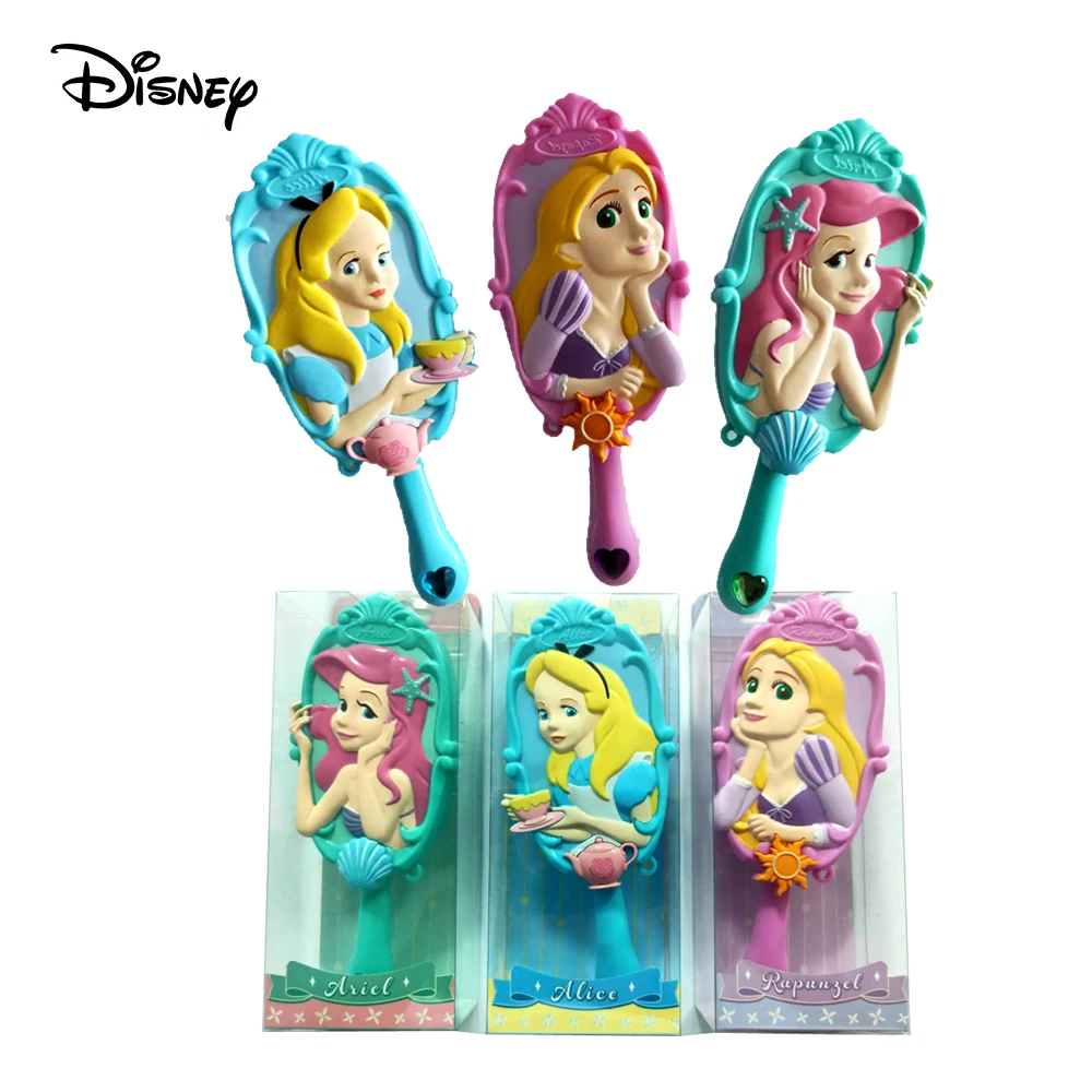 Hair Comb Hair Brush Comb Disney Cartoon 3D Airbag Comb Princess Bale Mermaid Snow White Shape comb antistatic Girl Comb Girl Air Cushion Massage