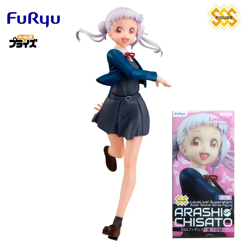 

В наличии оригинал FuRyu Love Live! Суперзвезда! Аниме фигурка куклы Arashi Chisato, коллекционные игрушки для мальчиков, подарок
