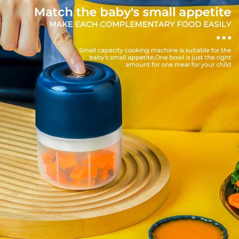 Description Picture 4 of itemWireless Electric Mini Garlic Press 250ml Auxiliary Food Cooking Machine Small Ha Household Kitchen Tools Meat Grinder Pepper