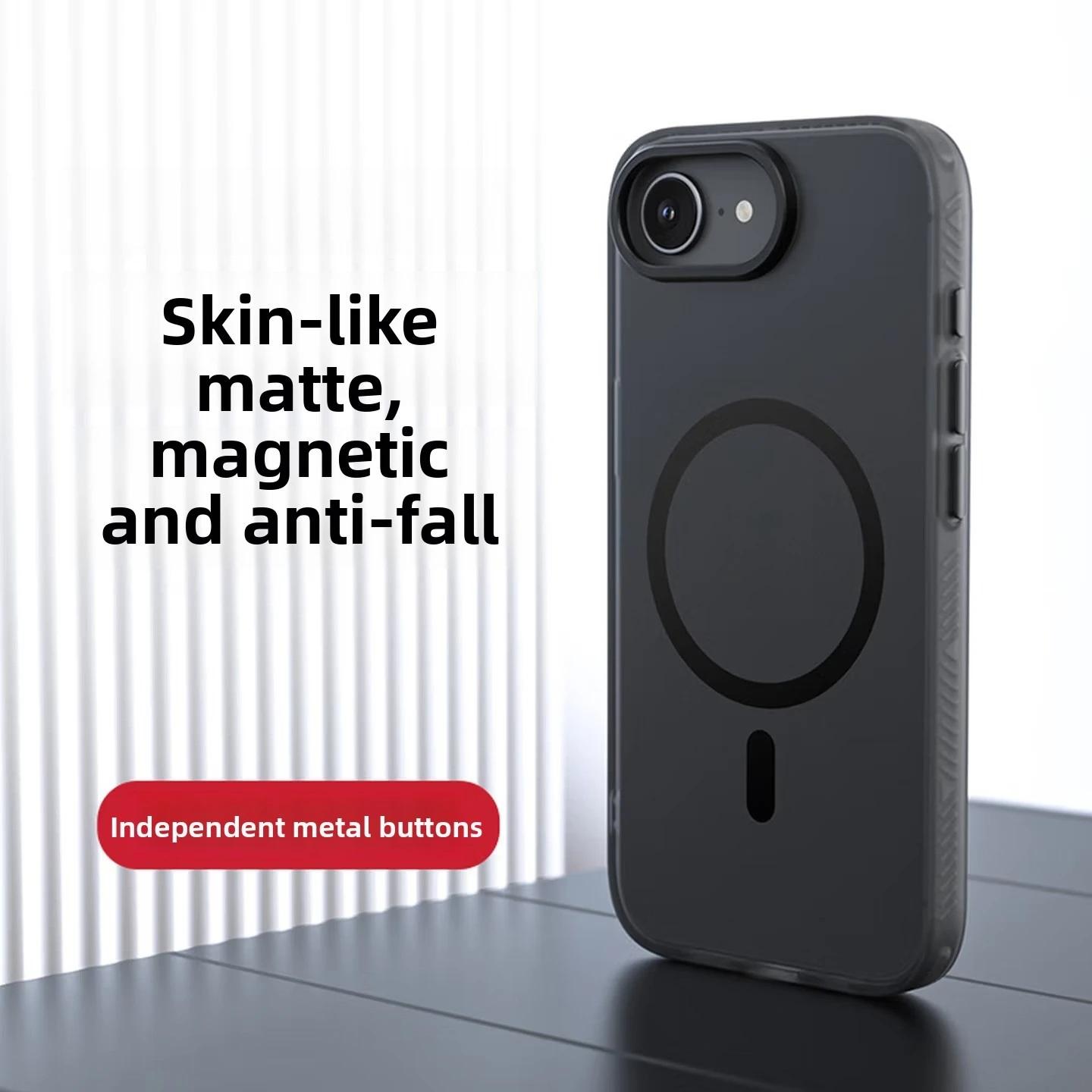 New Magnetic Case with Skin-Friendly Acrylic Cover – Shockproof and Comfortable Feel