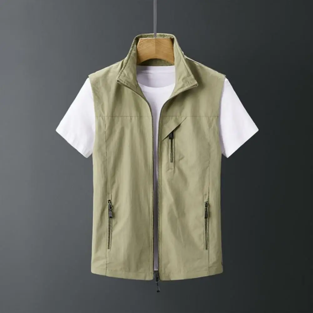 

2023 Spring Mens Outdoor Vests Multi-pockets Hiking Work Photography Vest Man Fish Vest Waterproof Breathable Waistcoat
