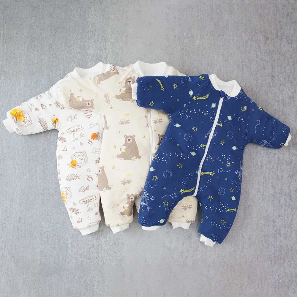 Newborn Baby Cartoon Pattern Children Bed Play Split Leg Warm Winter Anti Tipi Sleepsacks Sleeping Bag Baby Carriage Sack baby sleeping bag baby sleepwear
