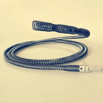 전기 드릴 배수관 클리너 기계, 익스텐션 하수관 준설선 청소 용수철, 용수철 준설 커넥터 포함, 1.5m, 3m, 5m