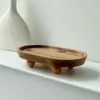 Elegant Wooden Oval Tray,Dessert/Candle/Key Storage - Perfect Gift for Any Occasion 4