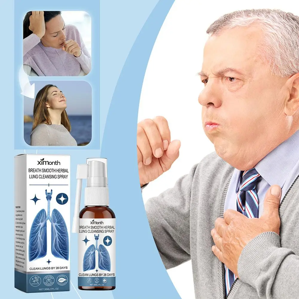 Nasal Spray 30ml Herbal Lung Cleanse Mist &ndash; Powerful Lung Support Mist Herbal Spray Health & Care Breathe Cleanse N0B1