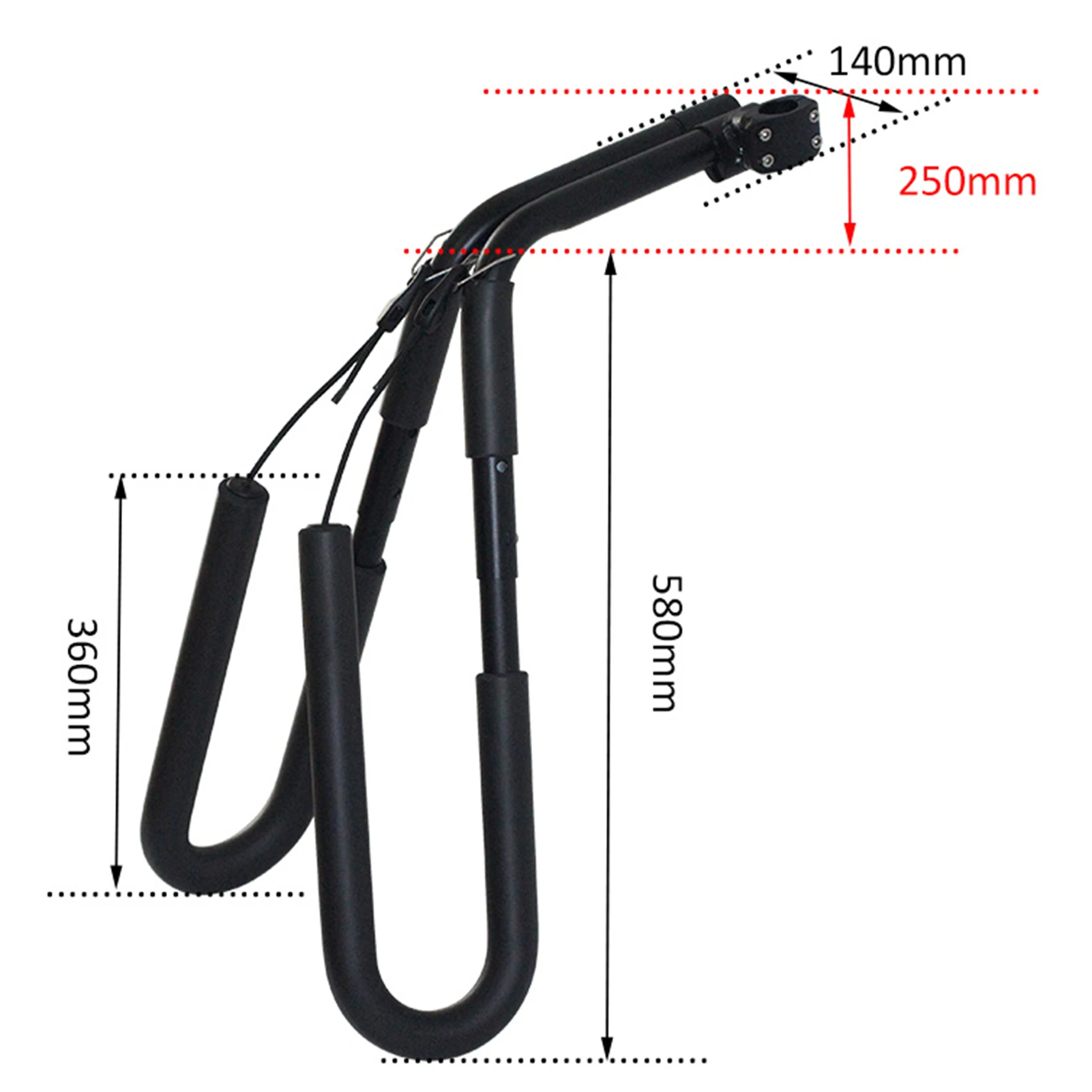 Surfboard Rack Holder CZ-92 Bike Motorcycle Surfboard Rack Holder Portable Adjustable