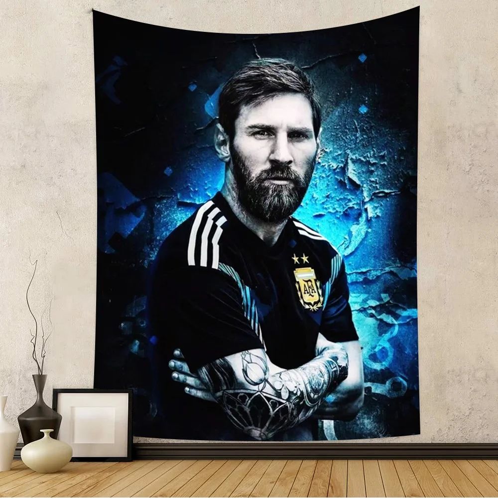 Fußballstar M-Messi Alles Gute zum Geburtstag Hintergrund Hintergrund Vinyl Frauen Geburtstag Party Kuchen Tischdekorationen Fotoshooting Banner – Detail 15
