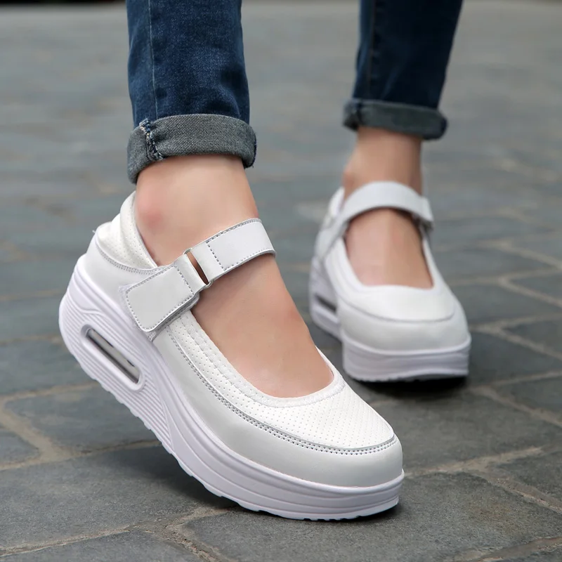 Air-cushion women shoes soft-soled breathable thick-soled non-slip non-tiring work shoes women shoes,women sneakers