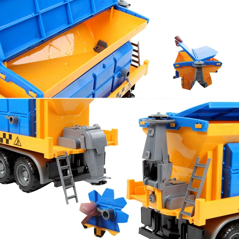 Friction Powered Snow Removal Plow Truck Construction Toy,Inertia Repair Car Toy, Engineering Vehicle,Toys For Children 2-6 Year 5