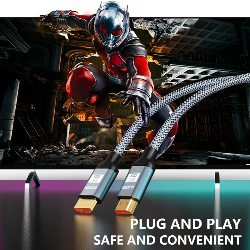 Premium High-Speed 8K HDMI Cable for Ultra HD Display and Gaming
