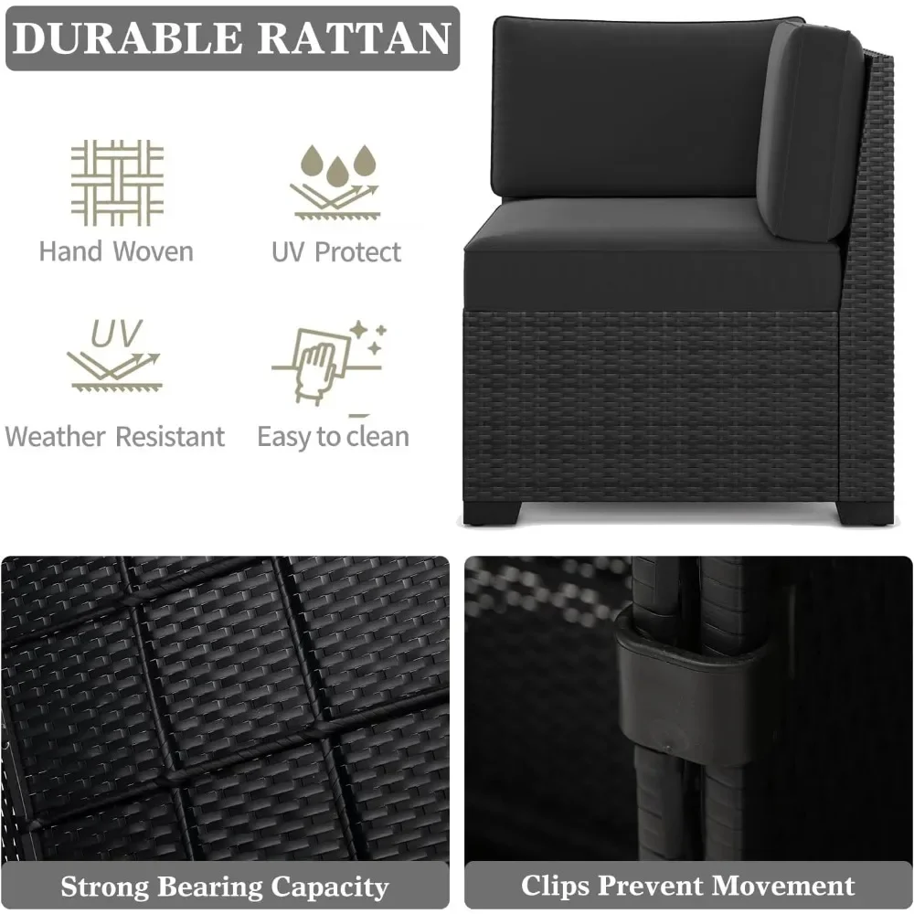 10 piece outdoor sofa set with fire pit table,modular combination of rattan outdoor conversation sofa set,rotating rocking chair 4