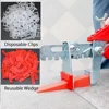 Tile Leveling System Laying Level Wedges Locator Spacers Flooring Wall level Alignment Spacers Leveler for Tile Adjustment Tool 5