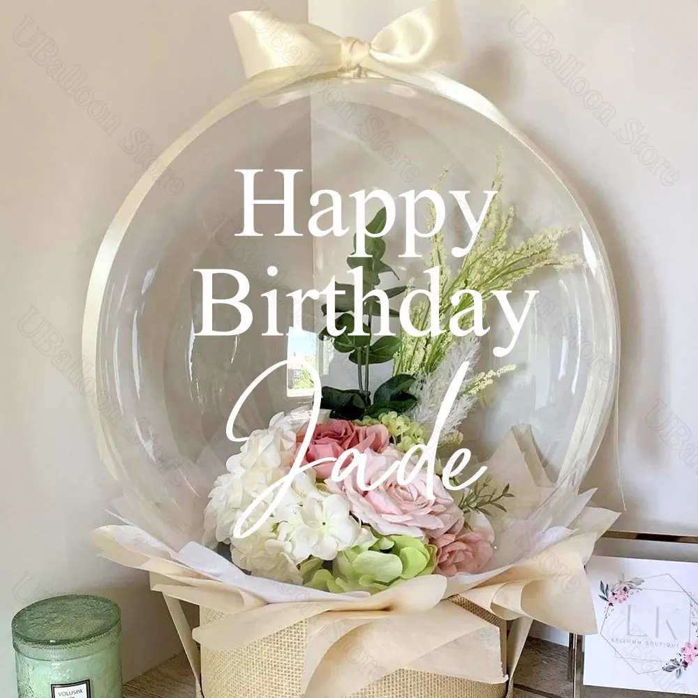 Large Clear Balloons for Stuffing 30Inch Width Mouth Bobo Balloons for Birthday Wedding Baby Shower Deco