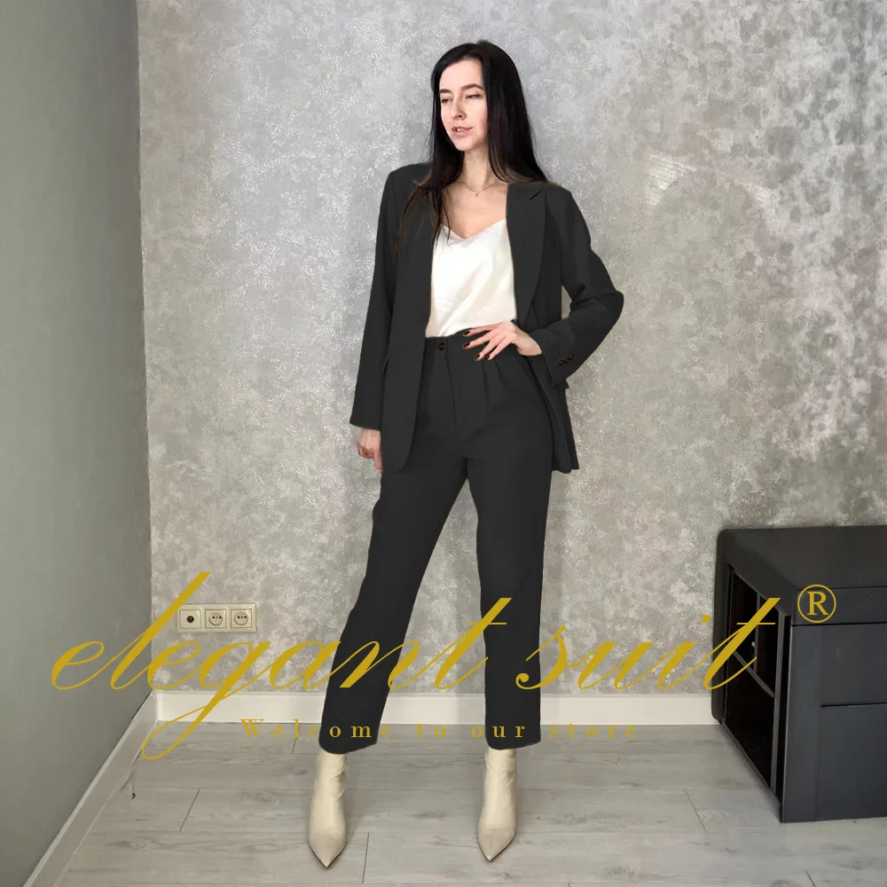 Fashionable Women's Khaki Suit Pants Suit 2 Piece Single Button Suit Suitable for Casual Events Party Daily Wear