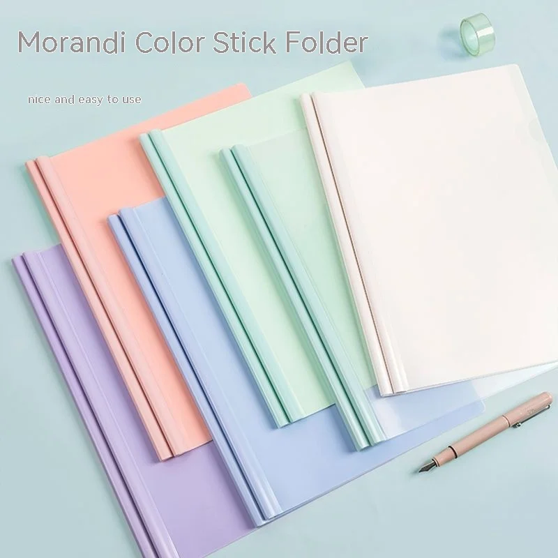Student Office, University Drawer Clamp, A4 Exam Paper Clamp, Macaron Folder Slider Clear Color Data Clip, Large Capacity