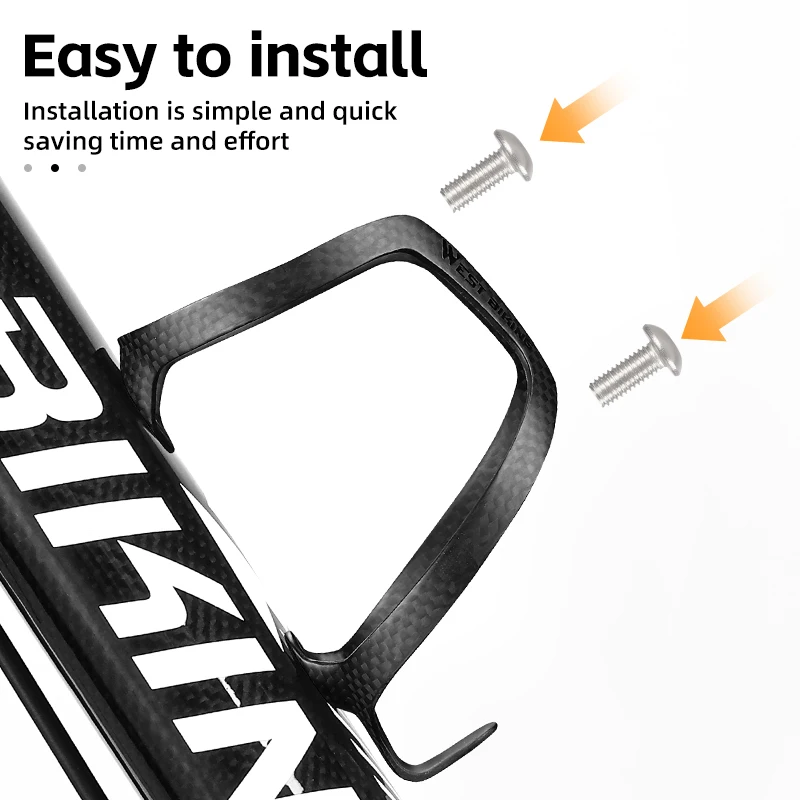 Carbon Fiber Bicycle Water Bottle Holder Lightweight Integrated 3K/UD Carbon Bike Cycling Bottle Cage Cups Holder Bicycle Water Bottle Cage Bicycle Bottle Holder Water Bottle Holder
