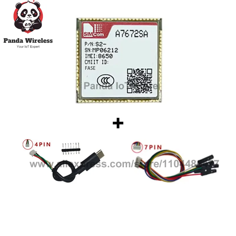 SIMcom A7672SA A7672SA-FASE A7672SA-LASE LTE CAT1 4G+2G 코어 보드 D24*24 퀄컴 칩 지원 데이터+GNSS(옵션) 음성