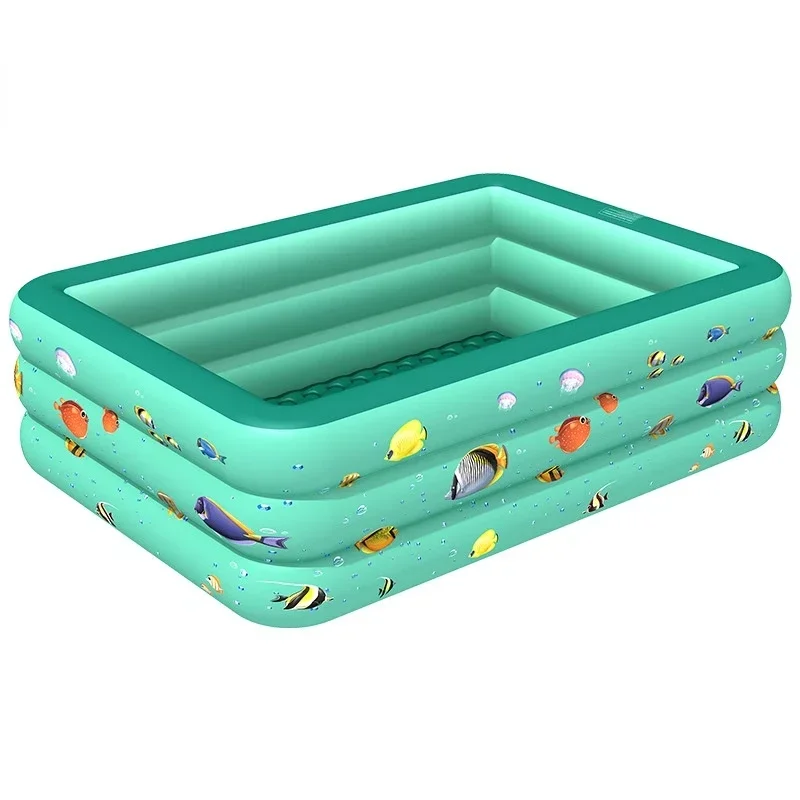 Thicken Large Inflatable Swimming Pool Rectangular PVC Paddling Bathing Tub Summer Outdoor Toy For Family Children inflatable swimming pool,inflatable bathtub