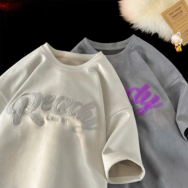 Camiseta Vintage Americana com Estampa Patchwork