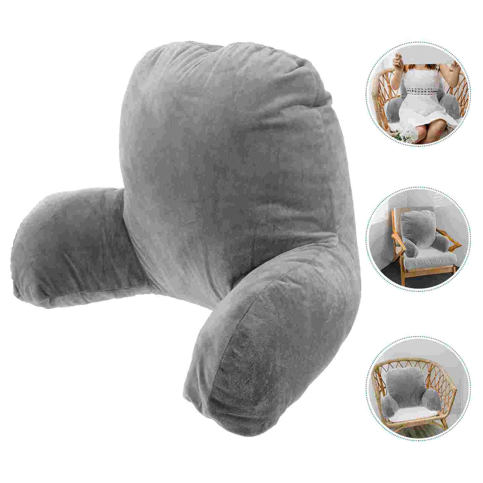 

Comfortable Back Support Cushion Sofa Rest Lumbar Cushion Throw Pillow Waist Office Backrest Cotton Linen Pillow Backrest