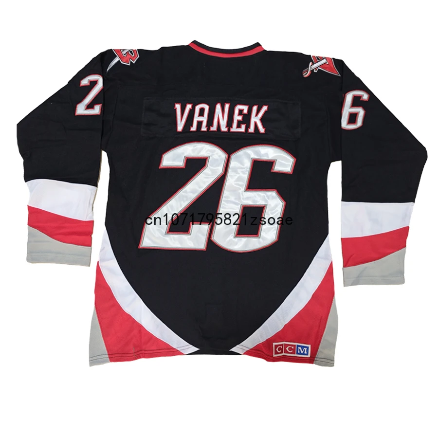 라이언 밀러 저지 아메리카 버팔로 레트로 아이스 하키 유니폼 39 Dominik Hasek 저지 26 Thomas Vanek 저지 All Stitch Us M-3XL