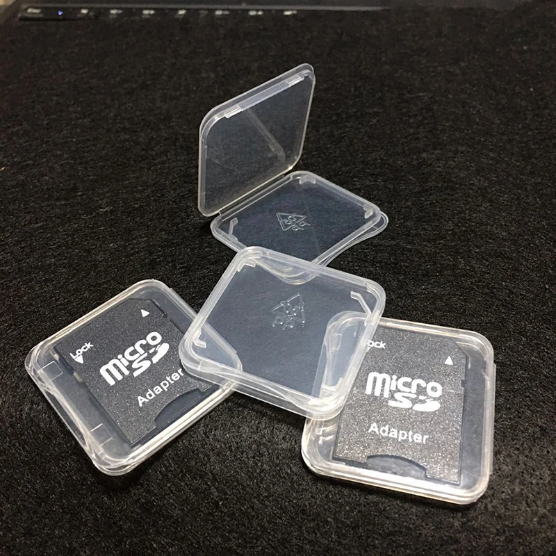 

10 шт., прозрачные защитные чехлы для SD SDHC MMC XD CF карт