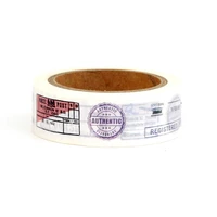 2023 NEW 1PC 10M Decorative Vintage Postage Stamps Paper Washi Tape for Planner Adhesive Masking Tape Cute Stationery 1