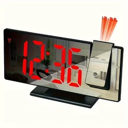 Innovative Multifunctional Projection Alarm Clock with Large Luminous Display (D2363-BR)