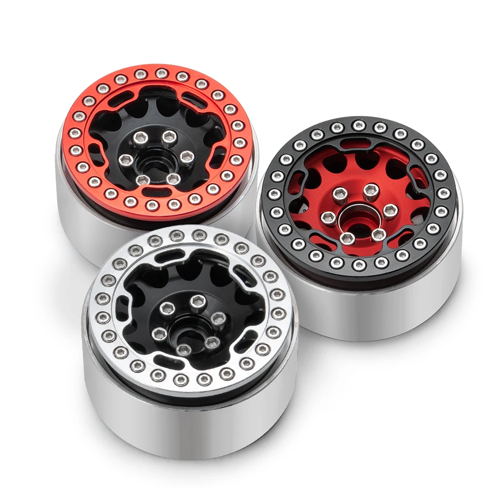 AXSPEED 4 Stück Alu-Legierung 1,9 Zoll Rad-Außenring für 1,9 Zoll Beadlock Radnabe 1/10 RC Crawler Car SCX10 TRX4 D90 Upgrade-Teile – Detail 17