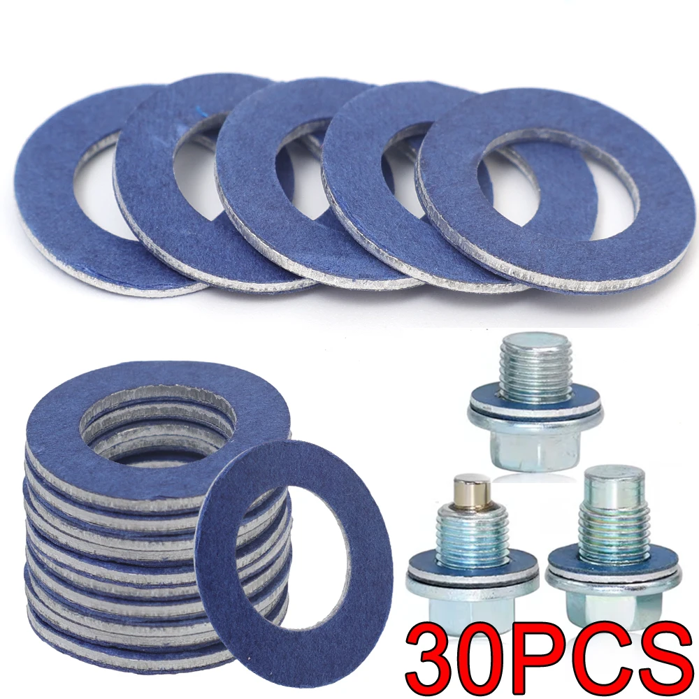 30/1PCS Oil Pan Gaskets for Toyota Camry Corolla Lexus Scion Replaces Oil Drain Plug Gaskets Seal Gasket # 90430-12031